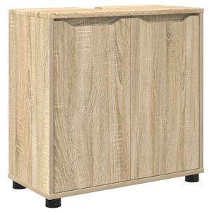 vidaXL Bathroom Basin Cabinet Sonoma Oak 60 x 30 x 60 cm
