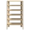 vidaXL Shoe Rack Sonoma Oak 61x32x105 cm Engineered Wood