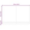 vidaXL Retractable Awning White 350 x 200 cm Fabric