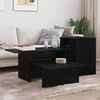 vidaXL Console Table Black Oak 80 x 50 x 225 cm Engineered Wood