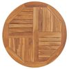 vidaXL Table Top Solid Teak Wood Round 2.5 cm 80 cm