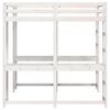 vidaXL Loft Bed with Desk and Ladder White 140x200 cm Solid Wood Pine