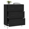 vidaXL Sideboard Black 69.5x34x90 cm Engineered Wood