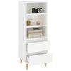 vidaXL Highboard White 40x36x110 cm Engineered Wood