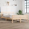 vidaXL Bed Frame without Mattress Solid Wood 135x190 cm Double Double