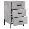 vidaXL Bedside Cabinet Concrete Grey 40x40x66 cm Engineered Wood