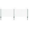 vidaXL Chainlink Fence with Post 10 x 0.8 m PVC-Coated Steel Green