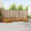 vidaXL Sofa Sets 7 pcs Natural Solid Acacia Wood