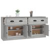 vidaXL Sideboards 2 pcs Grey Sonoma Engineered Wood