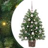 vidaXL Artificial Christmas Tree with 150 LEDs Green 75 cm PE and PVC