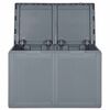 vidaXL Garden Storage Box Grey PP Rattan 180 L