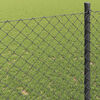 vidaXL Chain Link Fence Grey 10 x 1.6 m Steel
