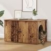 vidaXL Cat House Old Wood 85 x 55 x 50 cm Engineered Wood