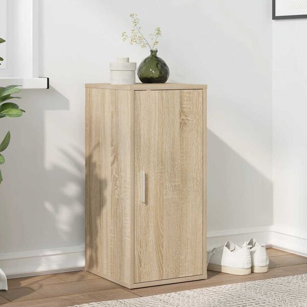 vidaXL Shoe Cabinet Sonoma Oak 32x35x70 cm Engineered Wood
