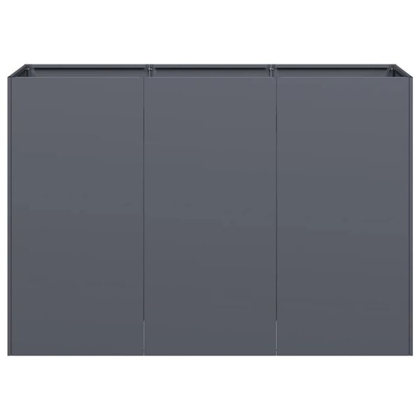 vidaXL Planter Anthracite 120x40x80 cm Cold-rolled Steel