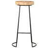 vidaXL Bar Stools 2 pcs Solid Acacia Wood