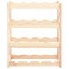 vidaXL Wine Rack for 16 Bottles Pinewood