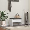 vidaXL Hall Bench with Cushion White 63 x 38 x 40 cm