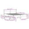 vidaXL Bed Frame without Mattress 135x190 cm Double Solid Wood Pine