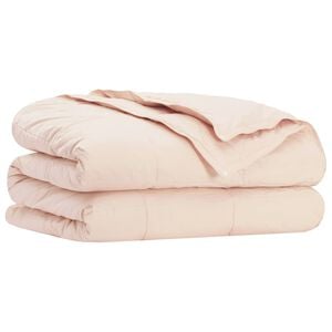vidaXL Duvet 135 x 200 cm All Seasons Kapok Fiber Beige