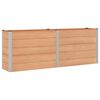 vidaXL Garden Raised Bed Brown 250 x 50 x 91 cm WPC and Aluminium