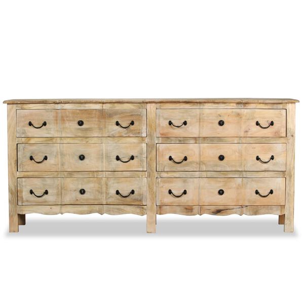 vidaXL Sideboard Solid Mango Wood 200x40x90 cm