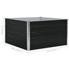 vidaXL Raised Garden Bed 100x100x45 cm Galvanised Steel Anthracite