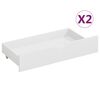 vidaXL Bed Frame without Mattress White Solid Wood Pine 140x200 cm