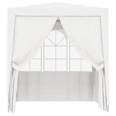 vidaXL Professional Party Tent with Side Walls 2.5x2.5 m White 90 g/m²