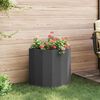 vidaXL Planter Black 60 x 30 x 50 cm Steel