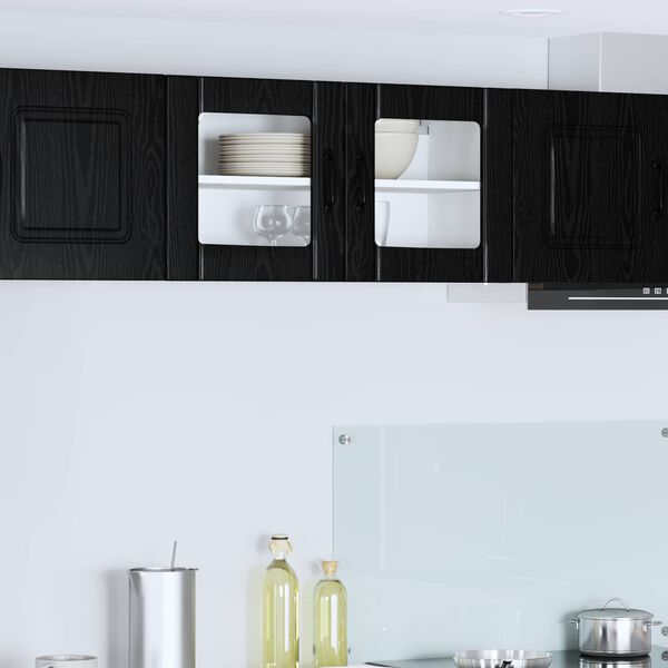 vidaXL Kitchen Cabinet Black Oak 80 x 31 x 40 cm Engineered Wood