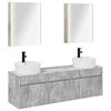 vidaXL Bathroom Cabinet Set 5 pcs Concrete Grey 53 x 15.5 x 70 cm