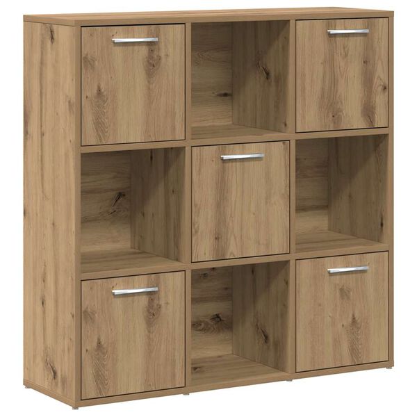vidaXL Bookshelf Artisan Oak 90x28x90 cm Engineered Wood