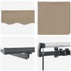 vidaXL Retractable Awning Manual Beige 300 x 250 cm Fabric