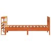 vidaXL Bed Frame without Mattress Wax Brown 90x200 cm Solid Wood Pine