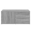 vidaXL TV Cabinet Grey Sonoma 80x34x36 cm Engineered Wood