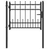 vidaXL Fence Gate HORST 100 x 75 cm Metal Black Lockable