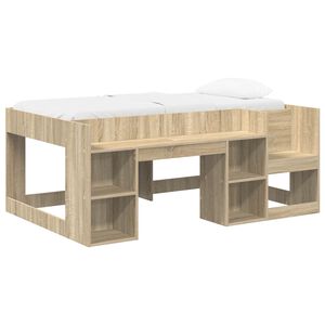vidaXL Kids'Bed Frame with Storage Sonoma Oak 80 x 160 cm