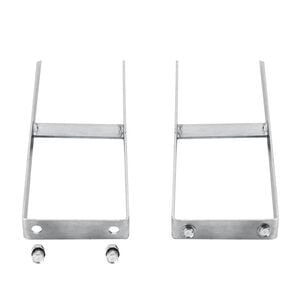 vidaXL Fence Ground Spikes 2 pcs for WPC Fence Steel 40 cm