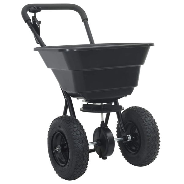vidaXL Spreader Black 53 x 81.5 x 78 cm PVC and Steel