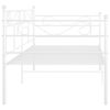 vidaXL Sofa Bed Frame without Mattress White Metal 90x200 cm