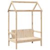 vidaXL Bed and Bench Set with Roof without Mattress 75x190 cm Small Single
