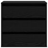 vidaXL Drawer Cabinet Black 60 x 41 x 58 cm Engineered Wood