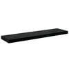 vidaXL Floating Wall Shelves 2 pcs High Gloss Black 90x23.5x3.8 cm MDF