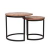 LABEL51 2 Piece Coffee Table Set Duo Wood/Black