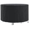 vidaXL Furniture Cover 157 x 157 x 71 cm 210D Oxford Fbric Round Black