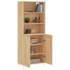 vidaXL Highboard Sonoma Oak 69.5x34x180 cm Engineered Wood