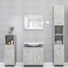 vidaXL 3 Piece Bathroom Furniture Set Concrete Grey Engineered Wood