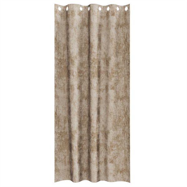 vidaXL Velvet Curtains 2 pcs Champagne 245 x 140 cm Velvet