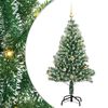 vidaXL Artificial Christmas Tree Snow Flocked with LED Light 150 cm